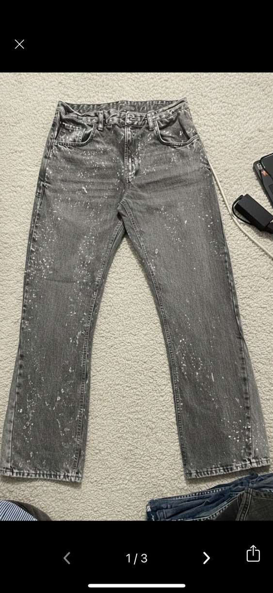 uban outfitters gibi m beden gri kot - Görsel 2