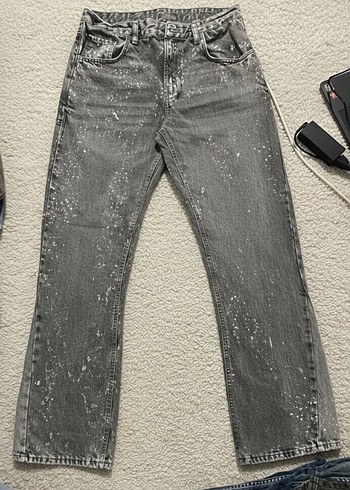 Batik simli gibi gözüken gri kot - Görsel 2