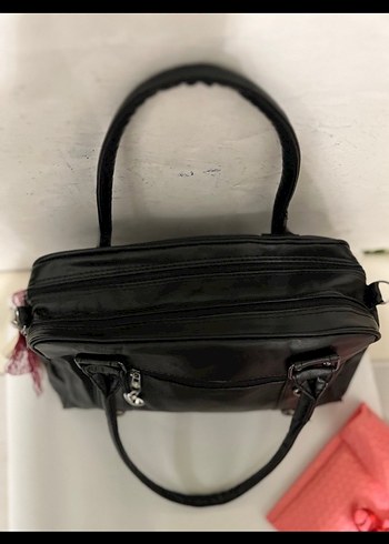 orjinal yeni lolita tarzı büyük siyah deri çanta japon - Görsel 3