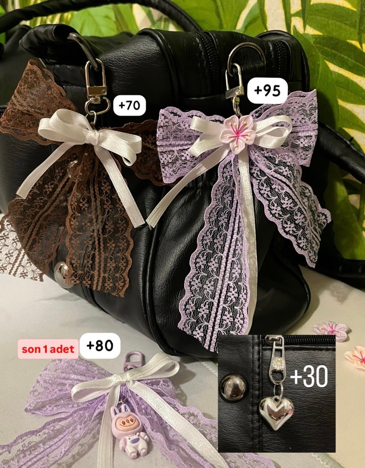 orjinal yeni lolita tarzı büyük siyah deri çanta japon - Görsel 4