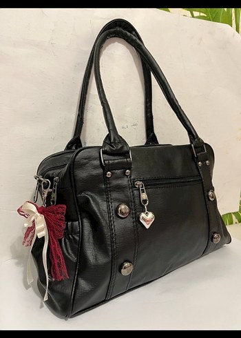 Zincir Detaylı Siyah Gotik Kadın Anahtarlık - Görsel 8