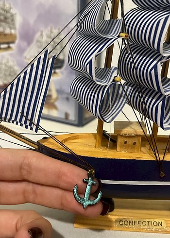 el yapımı ahşap hediyelik( isteğe bağlı yazı yazdırılır gemi - Görsel 4