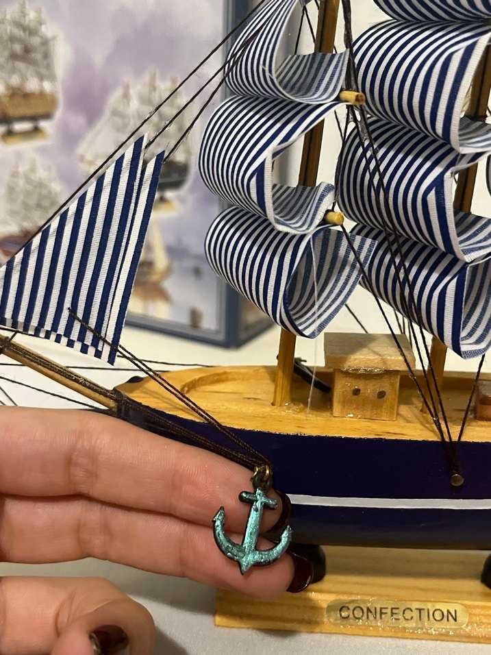 el yapımı ahşap hediyelik( isteğe bağlı yazı yazdırılır gemi - Görsel 4