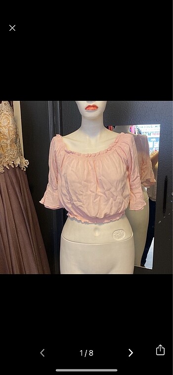 pembe crop lolita tarzı kusuru yok m beden