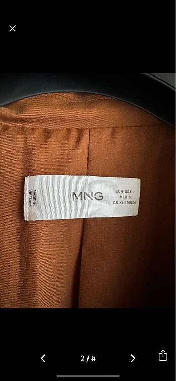 m Beden kahverengi Renk mango l m ceket 63cm boydan aşağısı silip giyn 70i pamuk karışım