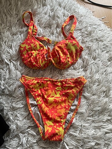 kom marka bikini xs s beden turuncu renk