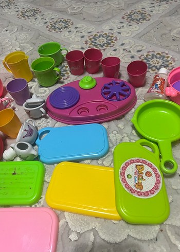 Renkli Plastik Oyuncak Mutfak Seti - Görsel 5