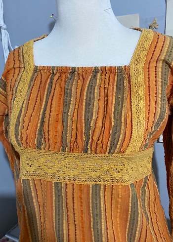 Piliseli Bohem Uzun Kollu  Bluz - Görsel 3