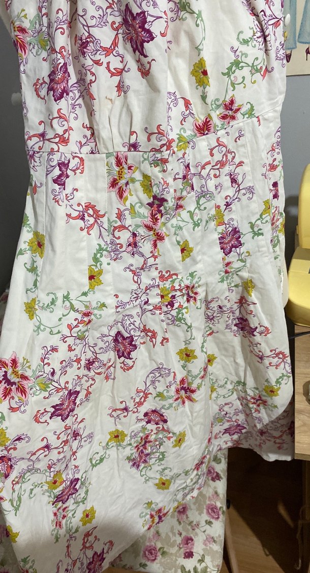 Çiçek Desenli Çok Renkli twist elbise - Görsel 2