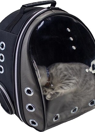 Astronot Kırılmaz Şeffaf Kedi Köpek Seyahat Taşıma Çantası