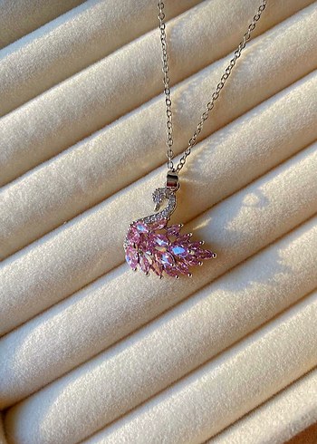 Swarovski Çelik Kuğu Kolye