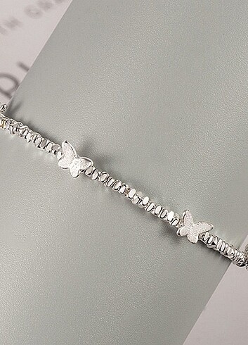 Kelebek Silver Bileklik | Çelik