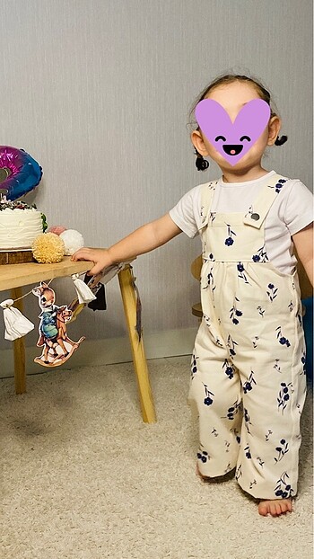 Bebek denim salopet