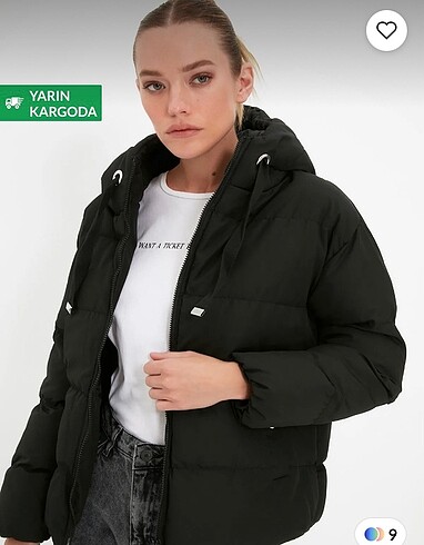 Trendyolmilla Siyah Şişme Mont
