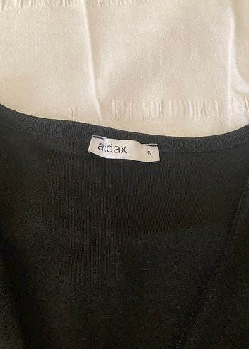 s Beden Siyah Uzun Kollu V Yaka büzgülü Gotik Bluz