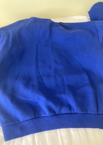 s Beden madmext saks mavi oversize sweatshirt