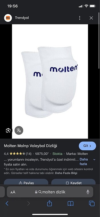 Voleybol dizlik