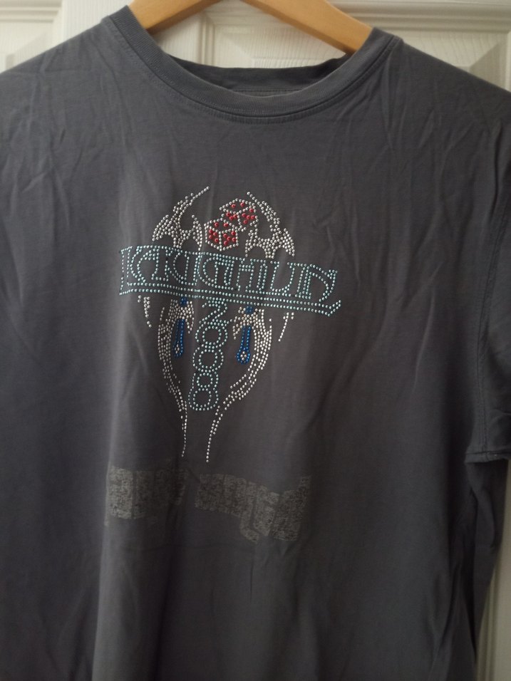 Gri Baskılı Erkek Kısa Kollu Tişört - Görsel 2