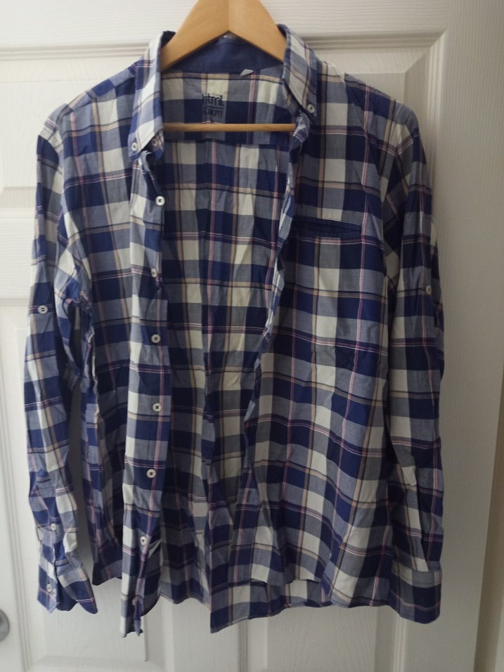 Düğmeli, Uzun Kollu Kadın Gömlek - Görsel 2