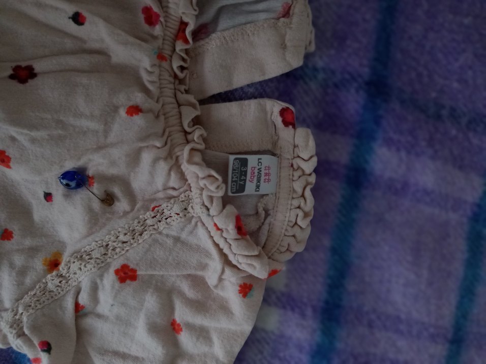 Çiçek İşlemeli Kız çocuk bluz - Görsel 4