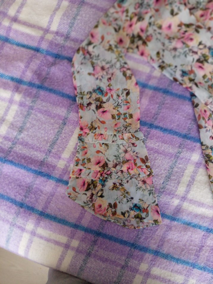 Pembe Çiçekli Bohem Kız Bluzu - Görsel 3