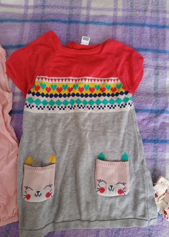 Nakışlı Pembe Bebek Kısa Tulum - Görsel 4