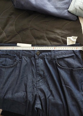 Lacivert Kemerli Erkek Denim Pantolon 31/32 beden - Görsel 6