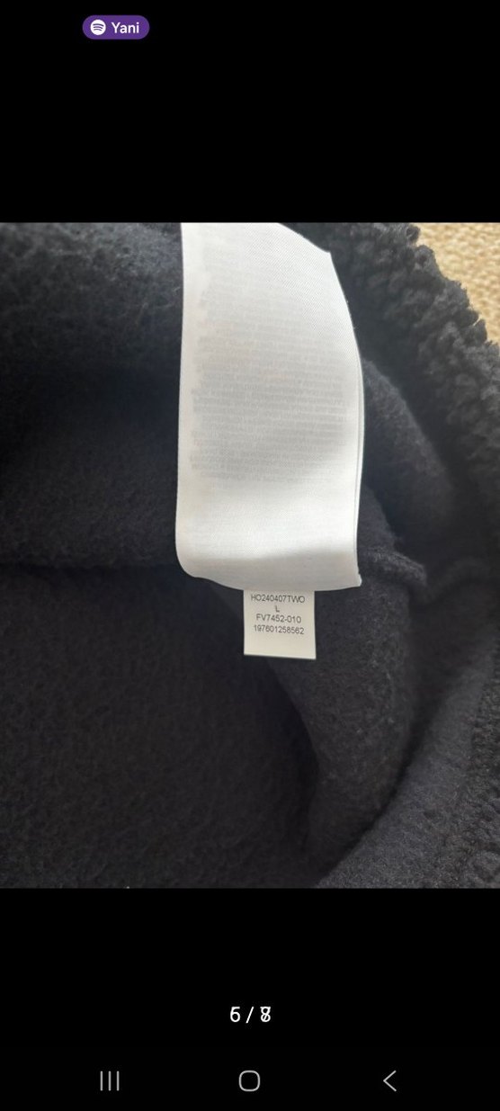 Jordan sherpa Erkek Siyah Kapüşonlu Yumuşak Kumaş Sweatshirt - Görsel 4