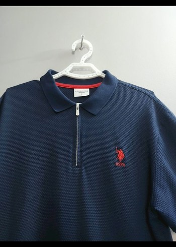 Erkek Lacivert Fermuarlı Polo Tişört Us Polo - Görsel 2