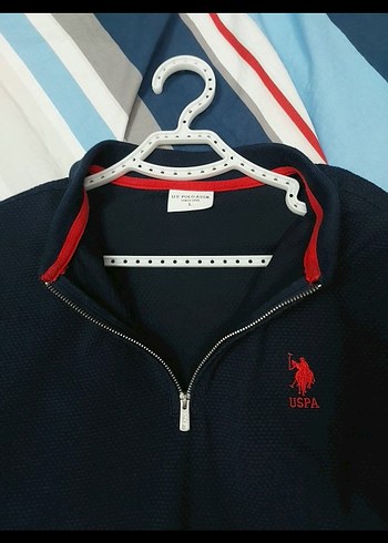 Erkek Lacivert Fermuarlı Polo Tişört Us Polo - Görsel 4