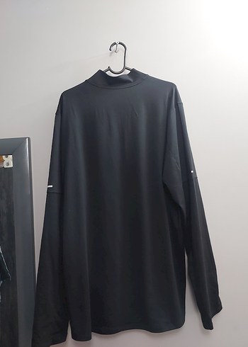 Nike Siyah Uzun Kollu fermuarlı half zip erkek sweat tişört - Görsel 3