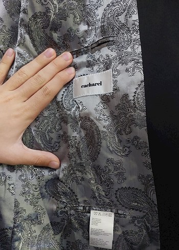 54 Beden Düğmeli Siyah Erkek Takım Ceket 58 beden
