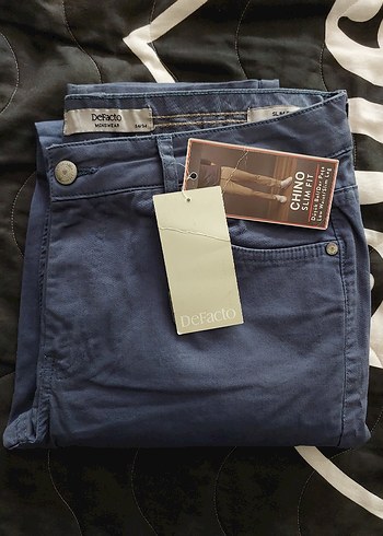 Defacto Lacivert erkek Regular Fit Kot Pantolon 34 beden oriji