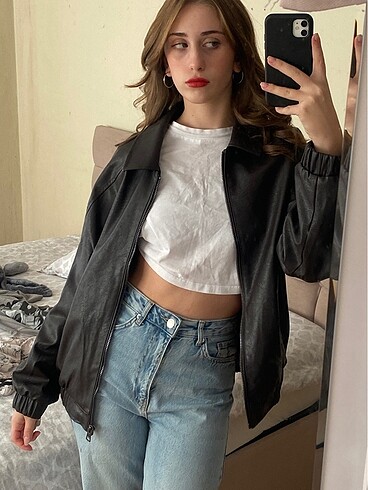 Bershka Deri ceket