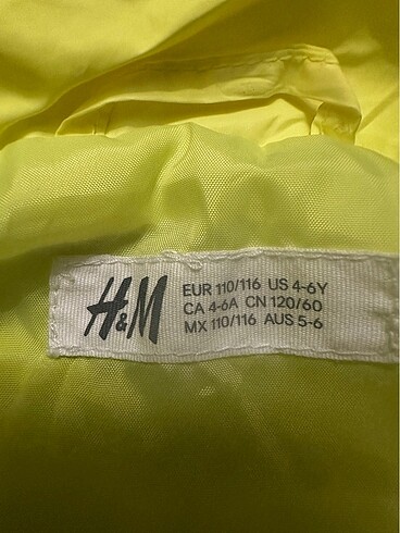 H&M 6 yaş  yağmurluk - Görsel 4