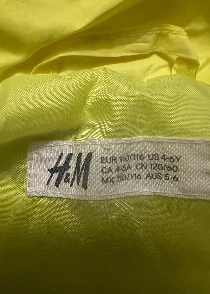 H&M 6 yaş  yağmurluk - Görsel 4