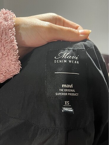 Mavi oversize mont