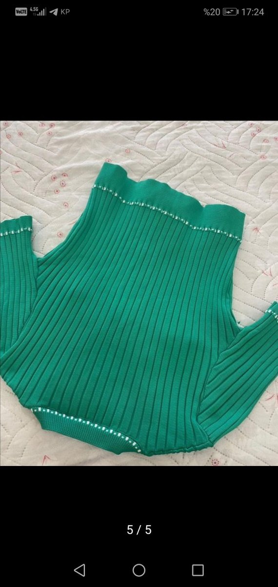 Triko crop hırka - Görsel 5