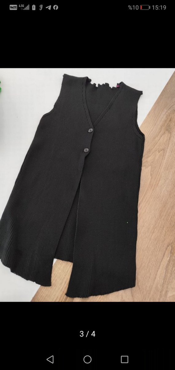 Düğmeli Kısa Kollu Hırka - Görsel 2