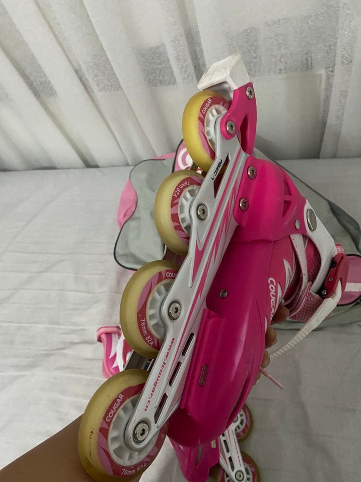 Pembe Cougar Paten ve Çanta Seti - Görsel 3