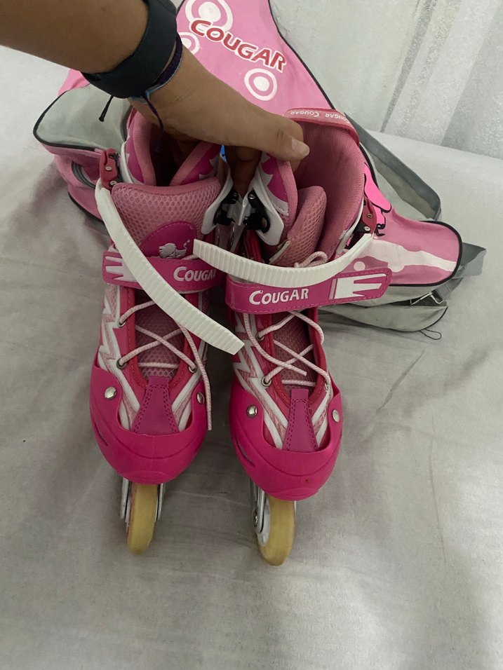 Pembe Cougar Paten ve Çanta Seti - Görsel 2