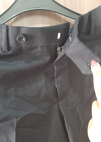 Erkek Siyah Regular Fit Ofis Pantolonu - Görsel 3