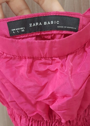 Pembe Fırfırlı Midi Keten Elbise - Görsel 3