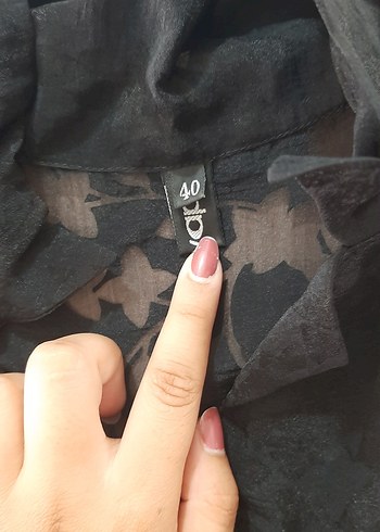 Uzun Kollu Siyah Kadın Gömlek - Görsel 4