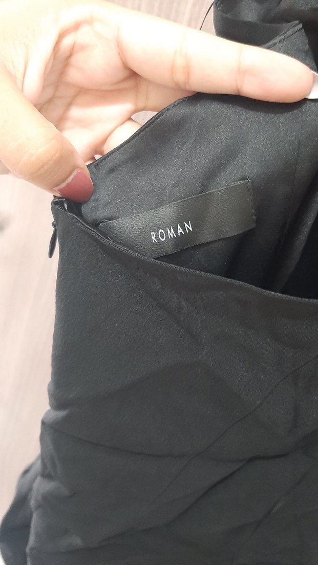 Siyah V Yakalı Midi Kadın Abiye Elbise - Görsel 4