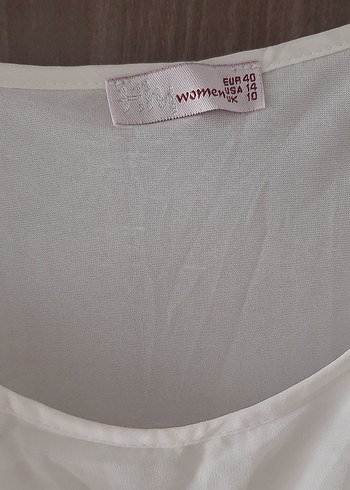 Uzun Beyaz Keten Bohem Elbise - Görsel 5