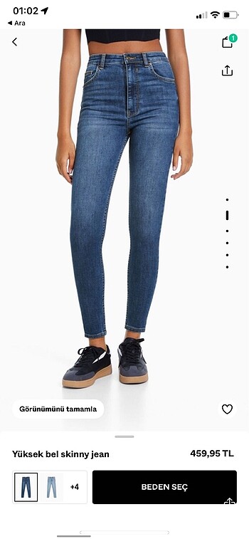 Bershka BERSHKA dar paça denim