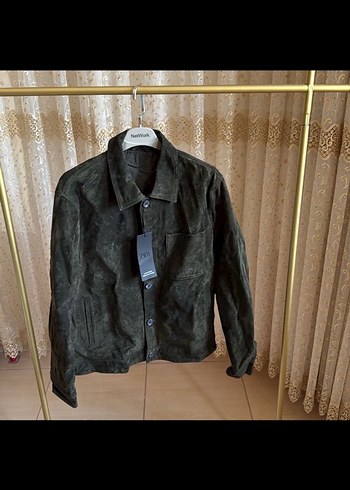 ZARA HAKİKİ DERİ SÜET MONT