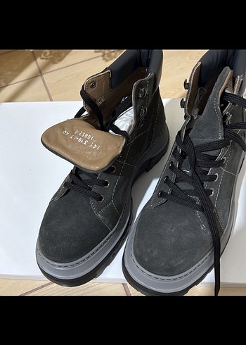 Gri Süet Erkek Sokak Stili Botları - Görsel 7