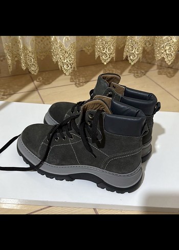 Gri Süet Erkek Sokak Stili Botları - Görsel 4